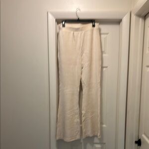 Aerie Cream Boot Cut Flare Pants
